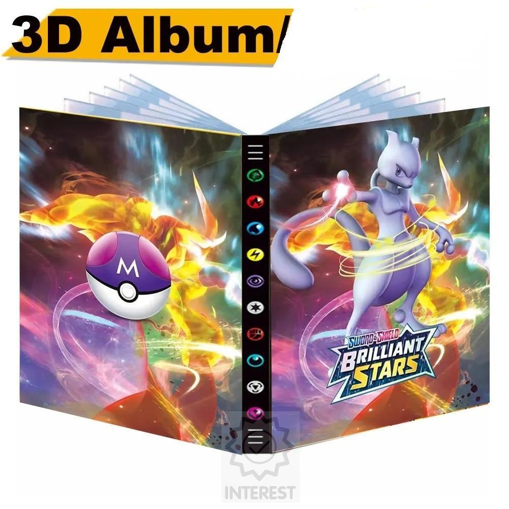 Album na kartičky pokémon 3D - A4 - Na 432 karet. Číslo.8