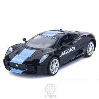 Kovový model Jaguar C-X75 1:32. Světelné a zvukové efekty.