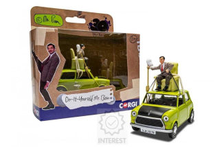 Mini Cooper s figurkou Mr. Beana 1:36 - (K72192)