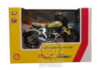 Model motorky 1:18 Ducati Scrambler icon.