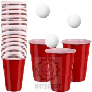 Hra Beer Pong - 50 šálků Ruhha - (K134620).