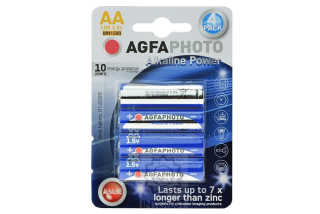 Alkalické baterie Agfa Photo AA MN1500 1.5V - 4ks.