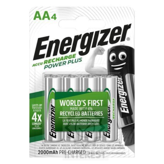 Nabíjecí Baterie AA/HR6 2000mAh ENERGIZER POWER PLUS, 4 ks (blistr).