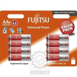 Baterie AA/LR6 FUJITSU Universal Power, 8 ks (blistr).