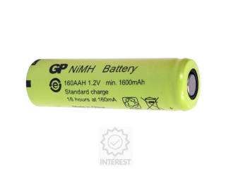 Nabíjecí baterie GP - 1600mAh NiMH 1,2V AA 160AAH