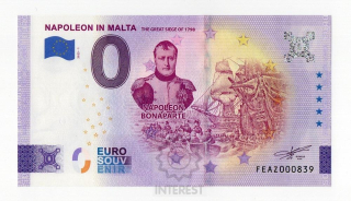 Eurobankovka - Napoleon Malta.