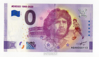 Eurobankovka - ARGENTINA DIEGO 1960-2020 Maradona.