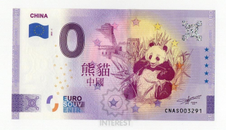 Eurobankovka - Čína - Panda.