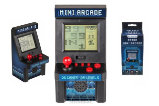 Retro hra Mini Arcade s 26 hrami - (K119112).