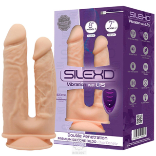 Prémiové silikonové Dvojité dildo na dálkové ovládání - (K134574)