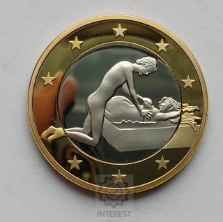 6 Sex Euros Kamasutra. Pozlacená.