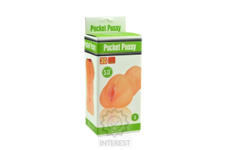 Masturbátor vagína - Pocket Pussy 3D - (č. 304)