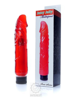 Silikonový vibrátor - Red Juicy Jelly - (K42032)